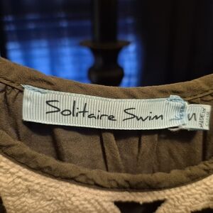 Solitaire Swim Women's Olive Green Top